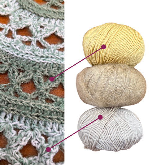 Kit Pañuelo Jacarandá - Mostaza