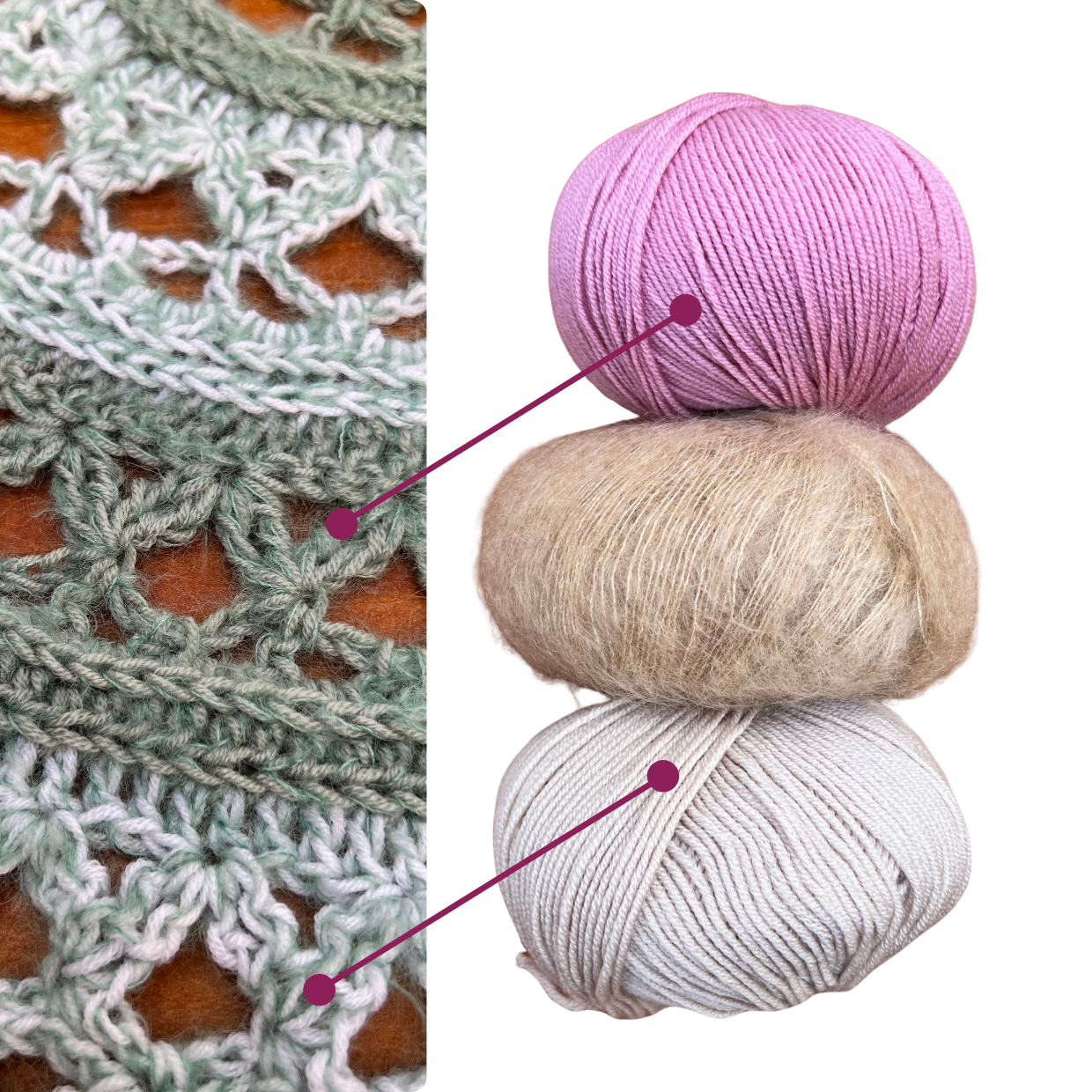 Kit Pañuelo Jacarandá - Palo rosa