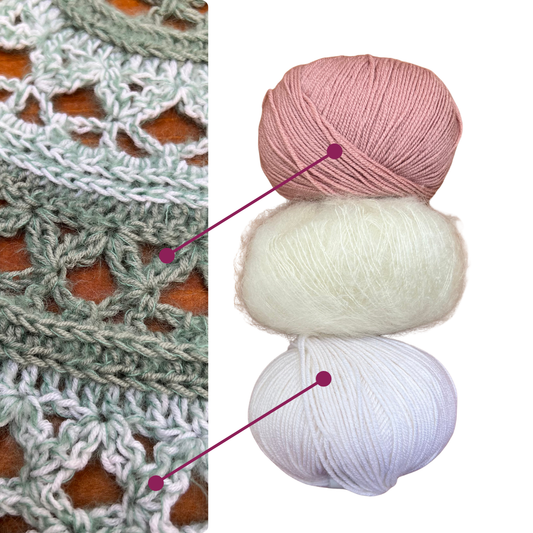 Kit Pañuelo Jacarandá - Rosa viejo